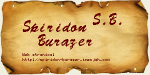 Spiridon Burazer vizit kartica